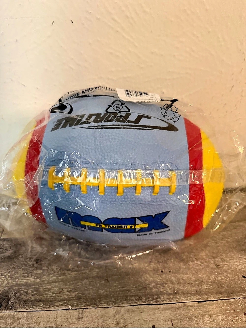 Sportime FB Trainer 7 Color Block Football Toy NWT